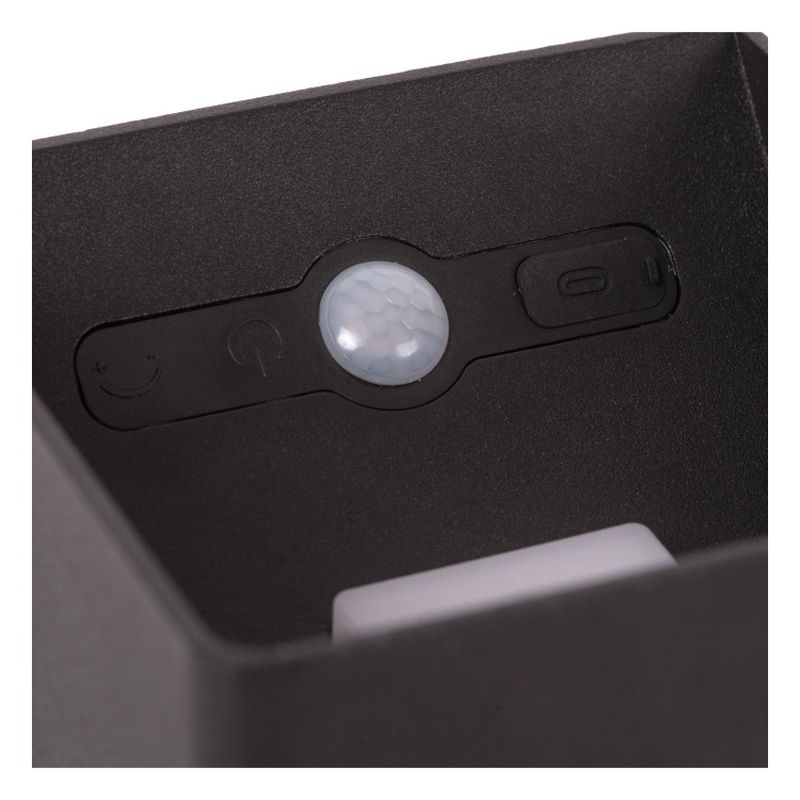 Lucide VERTIGO - Nástenné svietidlo Vonkajšie - LED Dim. - 1x6W 2700K - IP54 - S magnetickou doskou na stenu - Čierna